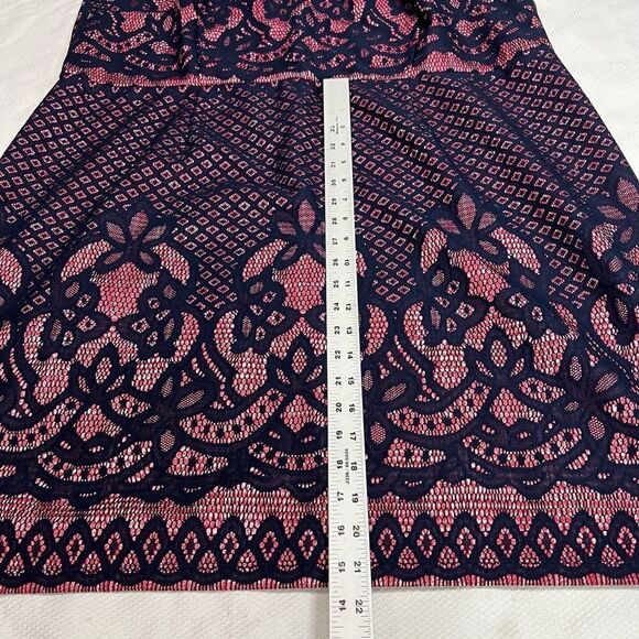 Gabby‎ Skye Pink Blue Print 3/4 Sleeve Dress Sz 20W - Picture 5 of 10